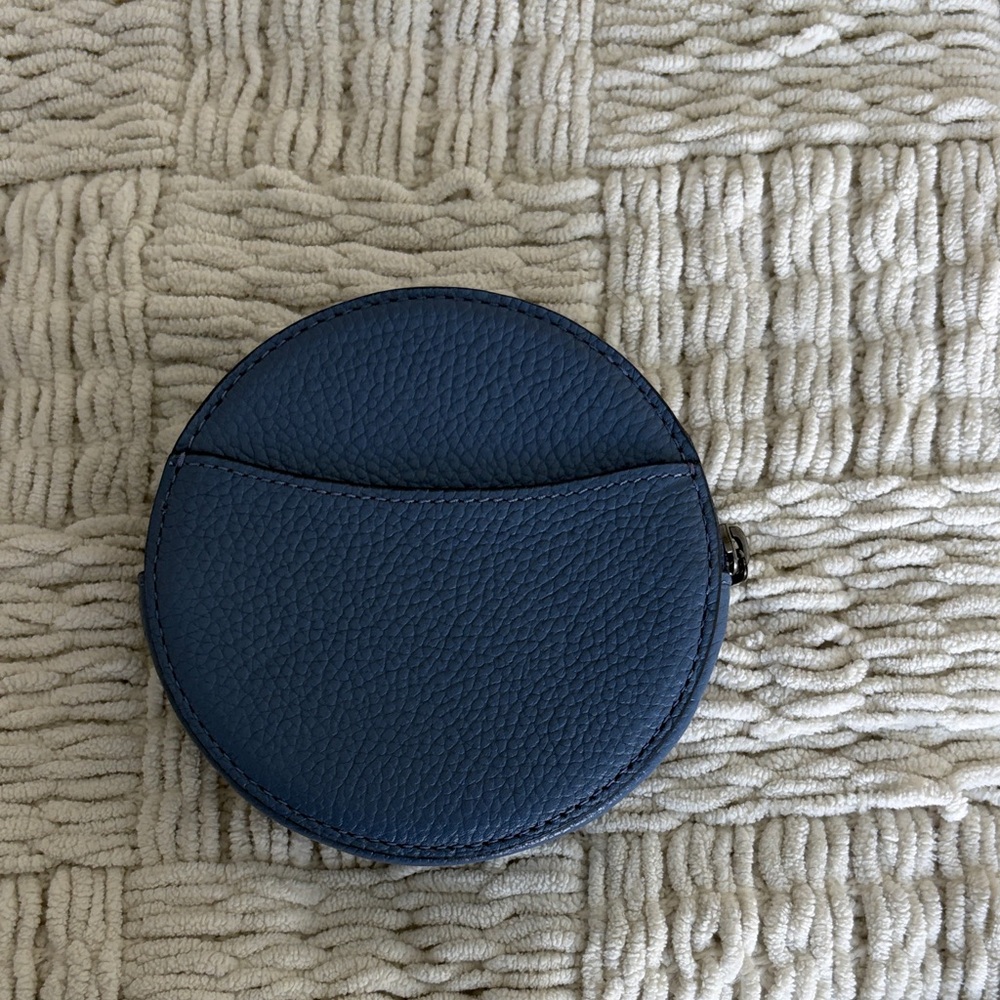 Coach Rexy blue Leather Round coin purse - Picture 2 of 4